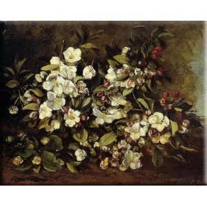   Branch 16x13 Streched Canvas Art by Courbet, Gustave