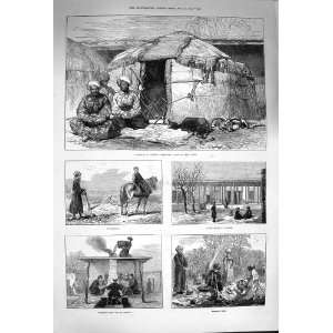  1874 Turkestan Akoe Tent Ploughing Kizzil Artysh Silk 