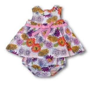    Little Bitty Floral Print Sundress w/ Diaper Cover Clothing