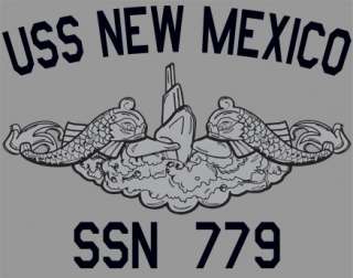 US Navy USS New Mexico SSN 779 Submarine T Shirt  