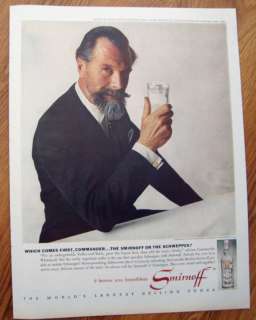 1963 Smirnoff Vodka Ad Edward Whitehead Schweppes  