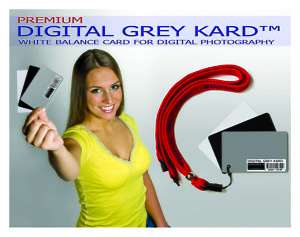 Digital Grey Kard Premium White Balance Gray Card 18%  