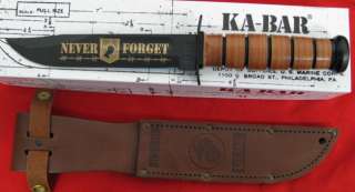 KA BAR Knife USMC NEVER FORGET POW MIA 9148 NEW  