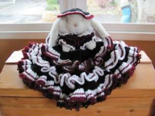 Multi Layer Crochet Bed Doll Bunny Rabbit Washable Exc.  