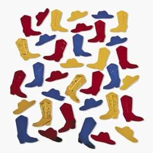  Cowboy Boot & Hat Confetti   Party Decorations & Party 