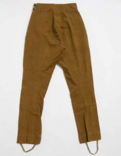   40s WHIPCORD Streamline Prentice Zipper EQUESTRIAN Stirrup Pants 24 P