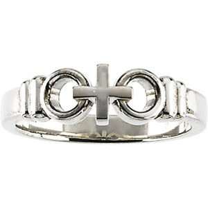  14K White Gold Joined by Christ Womans Ring Jewelry