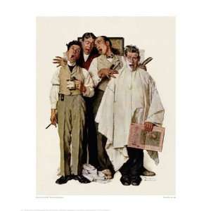 Barbershop Quartet Norman Rockwell. 11.75 inches by 14.00 inches 