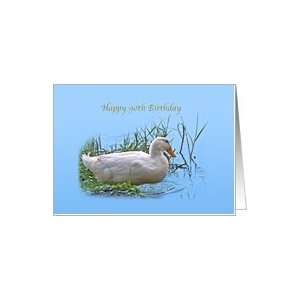  90th Birthday Card with Pekin Duck Card Toys & Games