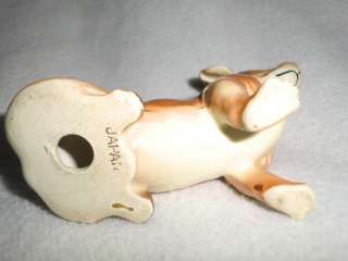 Vintage Porcelain Ceramic Weiner Dog Dachshund Japan Figurine  