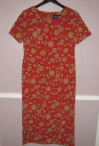 Womens SAG HARBOR Petite Red Dress Size 8P  