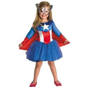  Captain America Daughter Costume Child Toddler 3T 4T Toys 