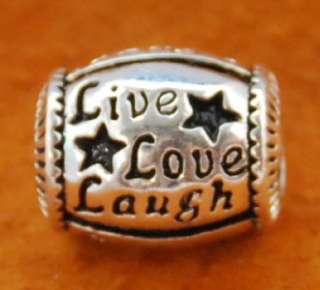   European Charm LIVE LOVE LAUGH, BABY CART, DAD, COUPLE HOLDING  