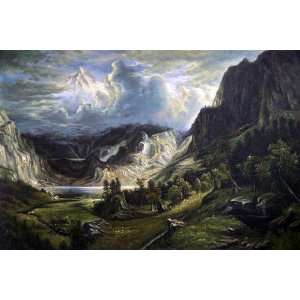 Storm in the Rocky Mountains by Albert Bierstadt