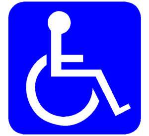 Handicap Disability Sign Wheelchair sticker/decal  