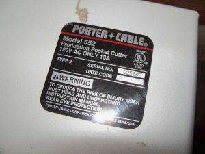 Porter Cable Model 552 Pocket Cutter & Delta Hollow Chisel Mortiser 