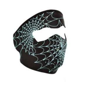   in the Dark Spiderweb Face Design Full Face Mask