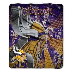  Minnesota Vikings 50 x 60 Micro Raschel Throw Blanket 