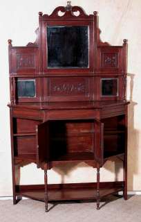 Antique Solid Walnut Dresser Chiffonier Etagere Whatnot  