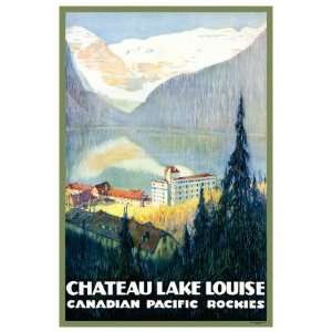 Canadian Pacific, Chateau Lake Louise Giclee Poster Print, 38x56 