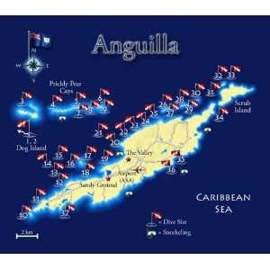  Anguilla Dive Map