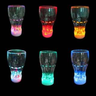 Package 1x 7 Colors Change LED Night Light Lamp Coke Cup Gift Ieda