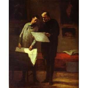  Hand Made Oil Reproduction   Honoré Daumier   32 x 40 