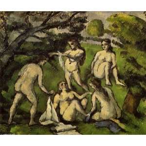 FRAMED oil paintings   Paul Cezanne   24 x 20 inches   Five Bathers 1