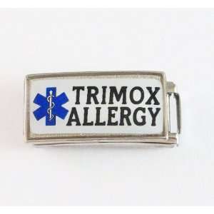  Allergic to Trimox Allergy Medical ID Alert Italian Charm 