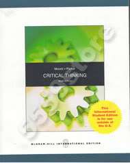 New* Critical Thinking 9E by MOORE 9780073386676  