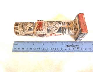 Teotihuacan handmade vintage clay Aztec/Toltec Tula giant figurine 