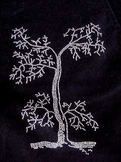 LIBERTINE velvet long shorts 6 TreeofLife diamantes  