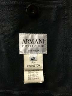   Armani le Collezioni Suede Leather Blazer Jacket Coat 40  
