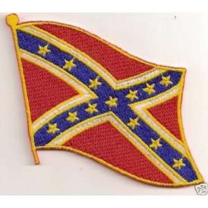  REBEL WAVING FLAG Embroidered Quality Biker Vest Patch 
