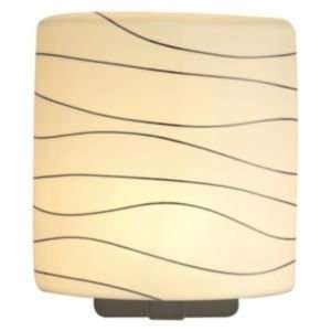  Wave Quadro Oval Wall Sconce  R085377 Finish Satin Nickel 