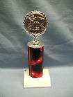 FOOTBALL trophy champion award red action passer  