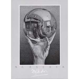 Hand with Sphere by M.C. Escher 20x28 