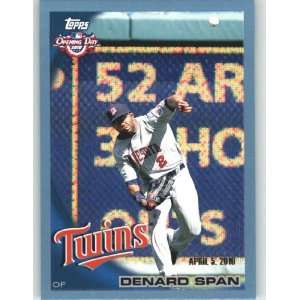  2010 Topps Opening Day Blue #73 Denard Span   Minnesota 