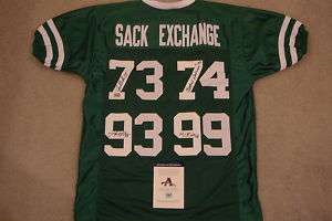 NEW YORK SACK EXCHANGE SIGNED AUTO NY JETS JERSEY AAA  