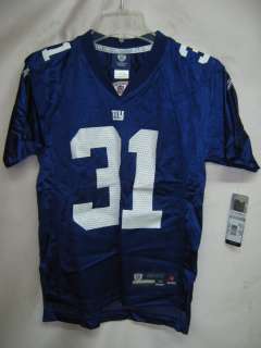 New York Giants Aaron Ross Blue EQP NFL Youth Jersey Small $60  