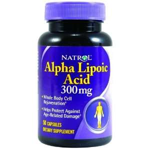  Natrol Brain, Vitality & Anti Aging Alpha Lipoic Acid 300 