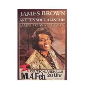 James Brown German Tour Poster Gravity Soul Allstars