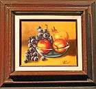   65 still life yellow oranges original oil painting by ABBIE  