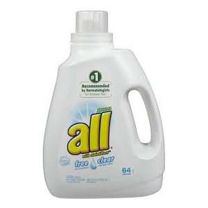 ALL 2x Ultra HE Detergent with Stainlifters   Free and Clear 115.5 FL 