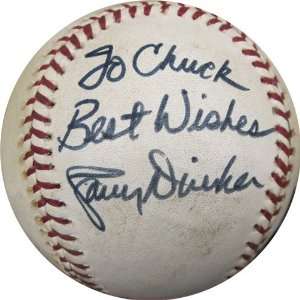  Larry Dierker Autographed/Signed Official Vintage Charles 