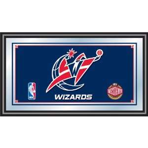 Washington Wizards NBA Framed Logo Mirror   Game Room Products Mirrors 