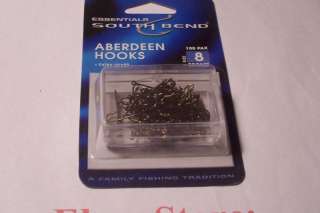 New~100ct~Essentials South Bend Aberdeen Hooks~Size 8~Sharp Bronze 