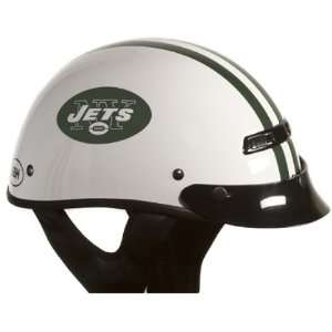 Brogies Bikewear White Small NFL New York Jets Motorcycle Half Helmet