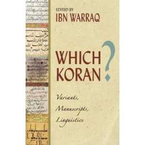   ? Variants, Manuscripts, Linguistics [Hardcover] Ibn Warraq Books