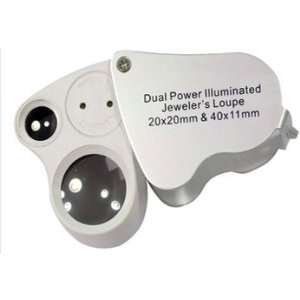  20X 40X Dual Power Lighted Loupe